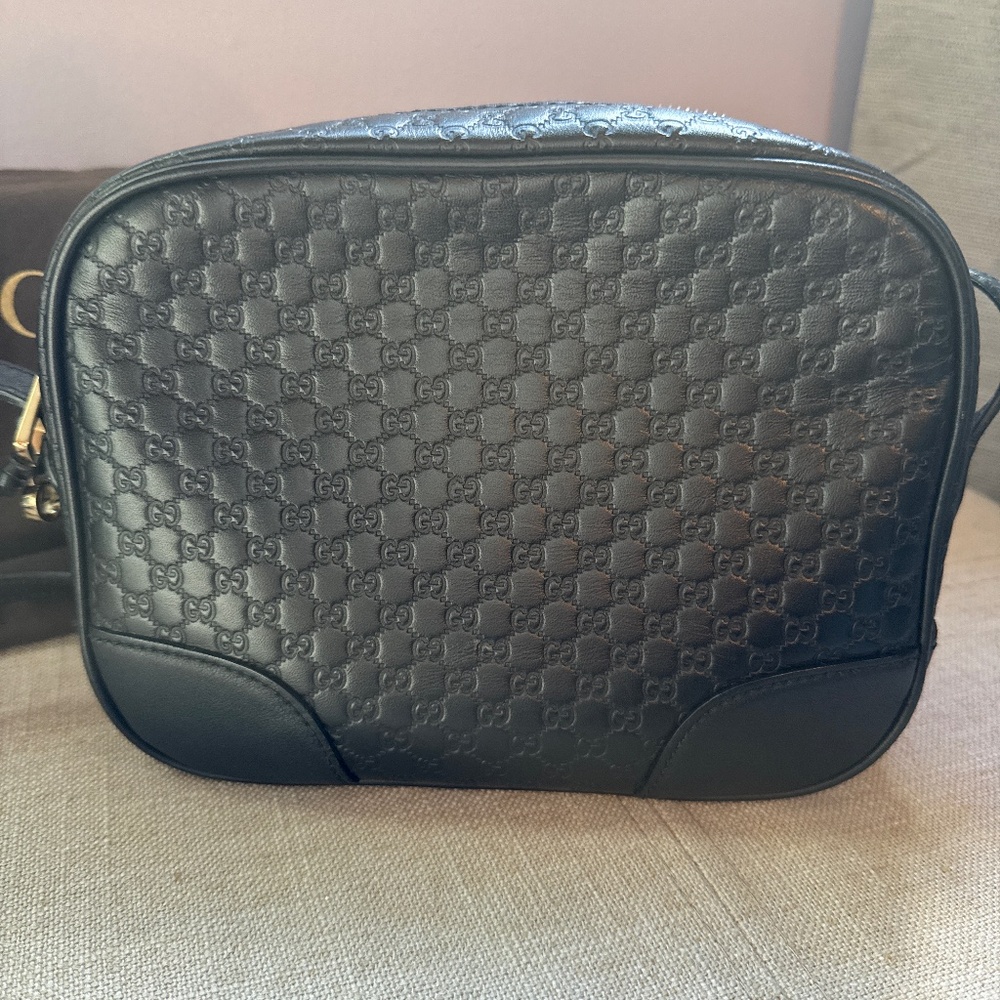 Gucci Micro Monogram Crossbody Camera Bag: Authen… - image 1